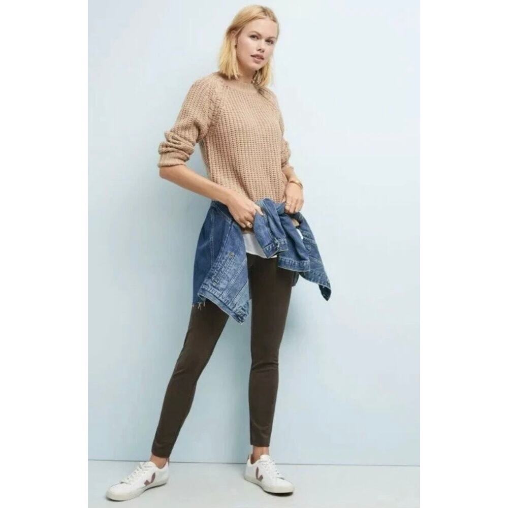 NWT Sanctuary x Anthropologie Brown Stretch Leggings Sz M Pull On Slim Fit Pants